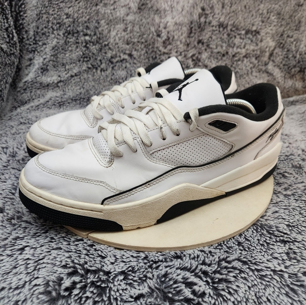 Nike Air Jordan Flight Court Basketball White Sail Black Men's Size 12 - Picture 4 of 9